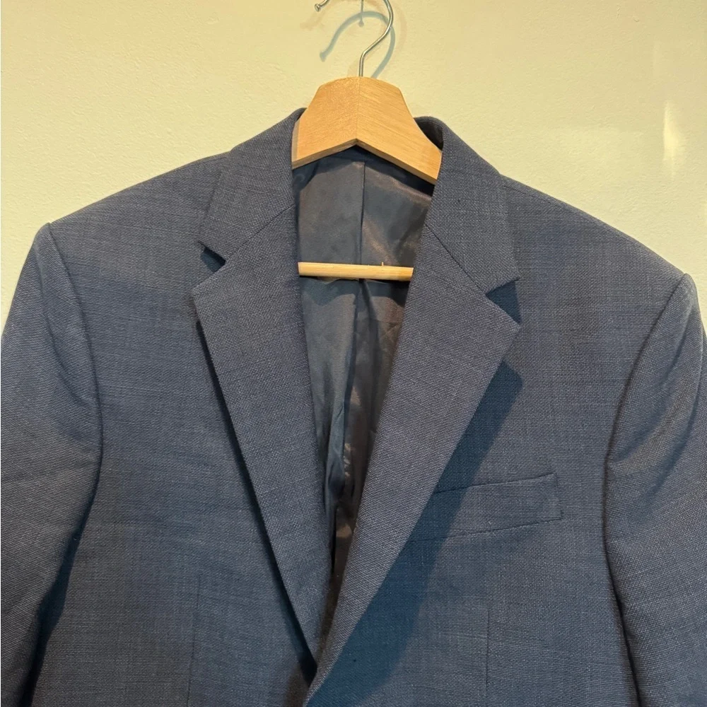 Zara Blue Sport Coat Modern Tailored Blazer